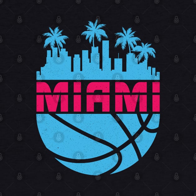 80's Miami Vice Basketball by TextTees